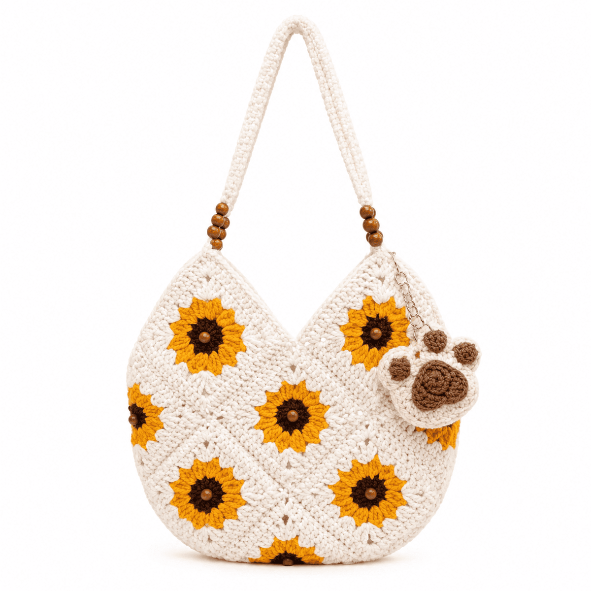 Sac Crochet Tournesol Granny Square